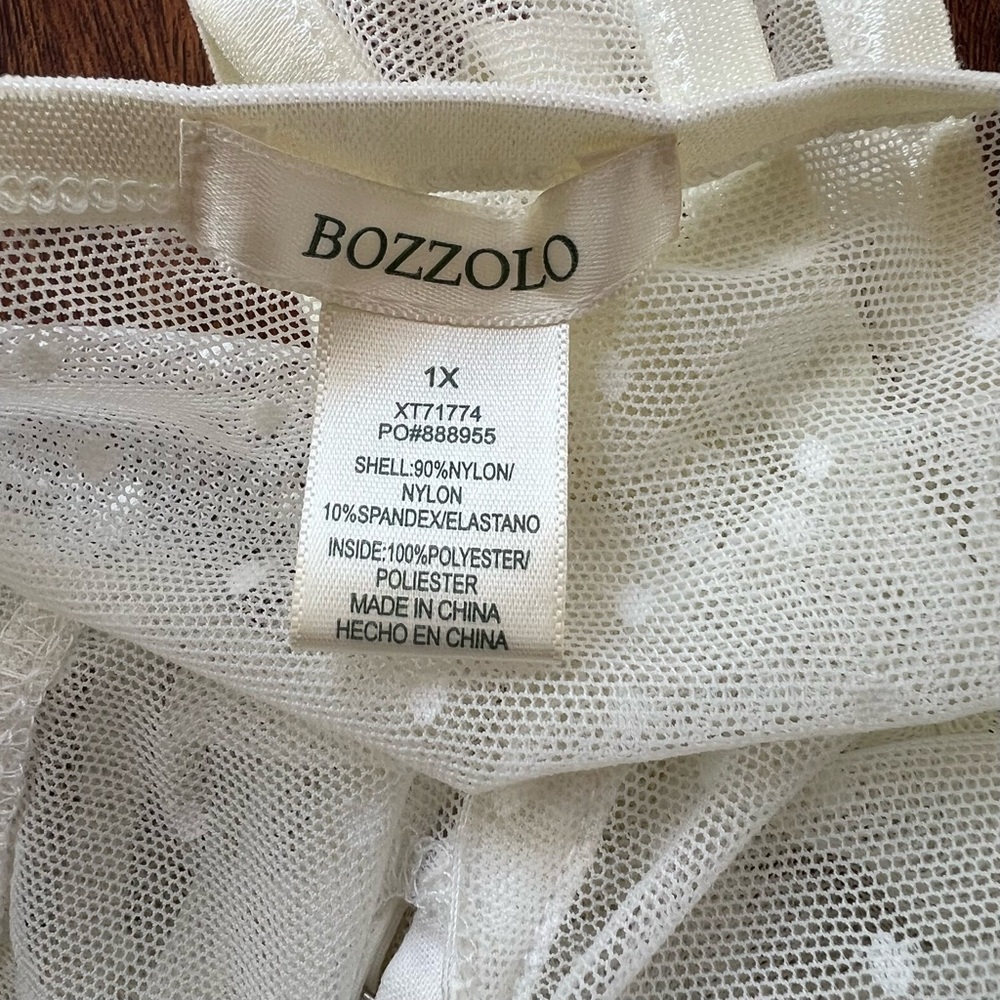 Bozzolo Cream Sheer Bodysuit - Picture 8 of 16
